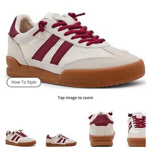 Steve Madden Verdict Mixed Media Low Top Lace Up Sneakers